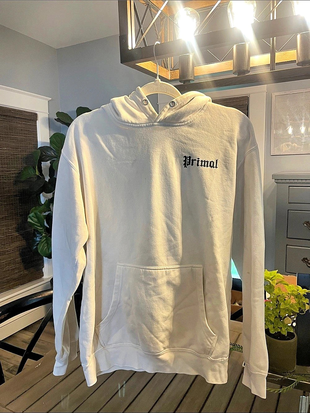 Primal White Pullover Hoodie Like New